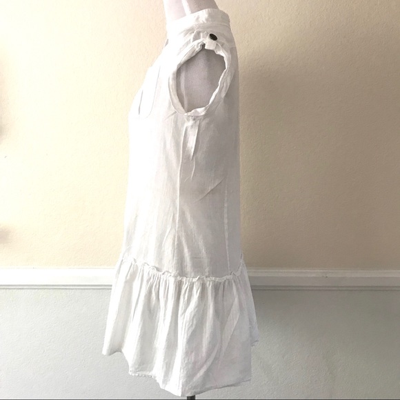 ❗️SOLD❗️Free People Cap Sleeve Ruffle Hem Boho Top - Picture 5 of 7